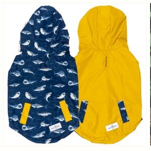 Never worn! Lucy & Co. Lucky Ducky Reversible Dog Raincoat XL